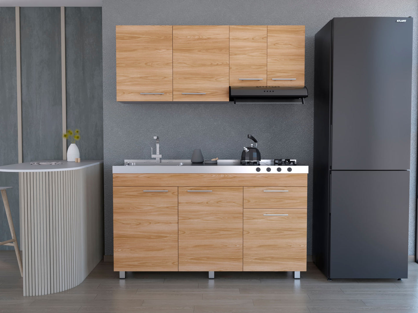 Cocina Bazagli 150 Izq Rta Blanco Fresnoeu