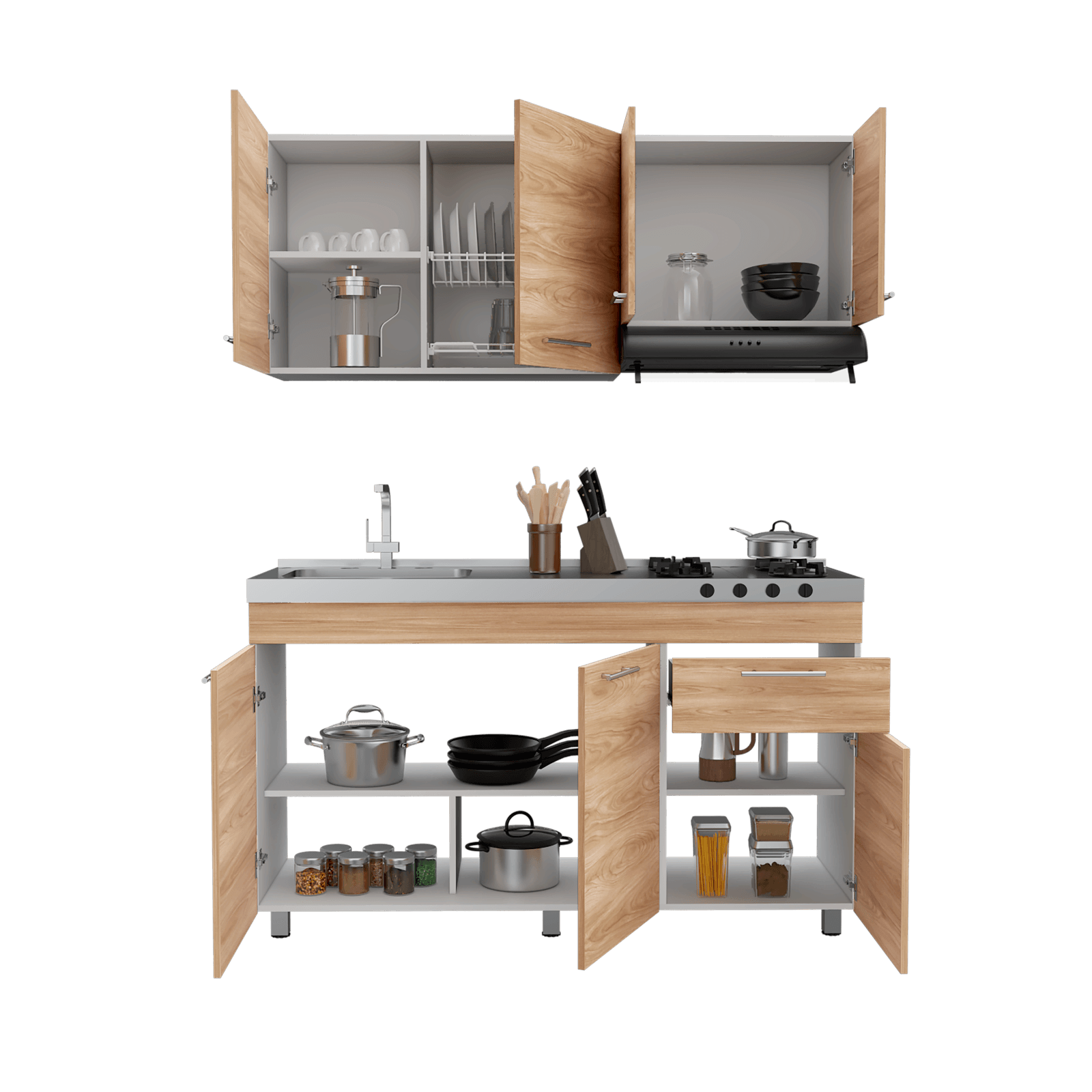 Cocina Bazagli 150 Izq Rta Blanco Fresnoeu