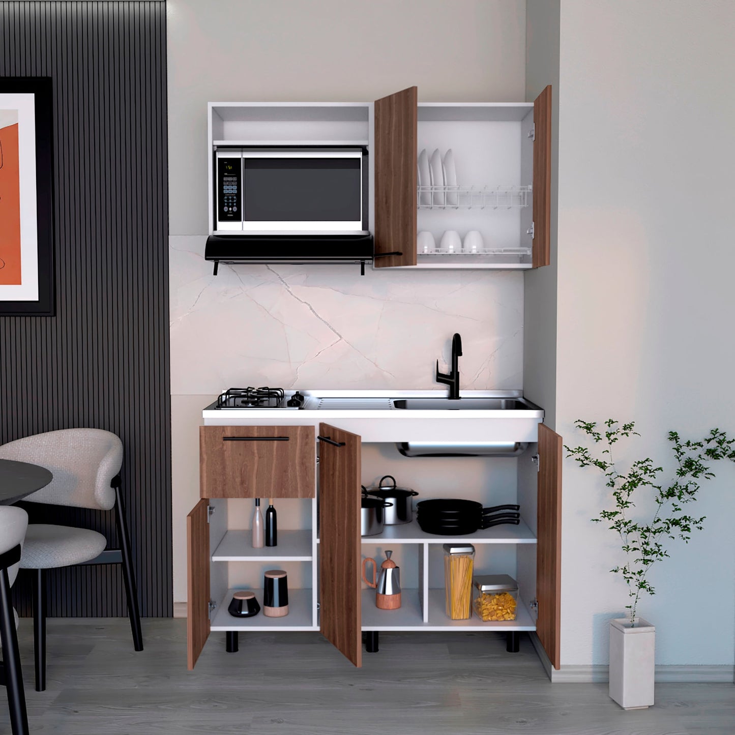 Cocina 120 Pierre Rta Milan Blanco Meson Der