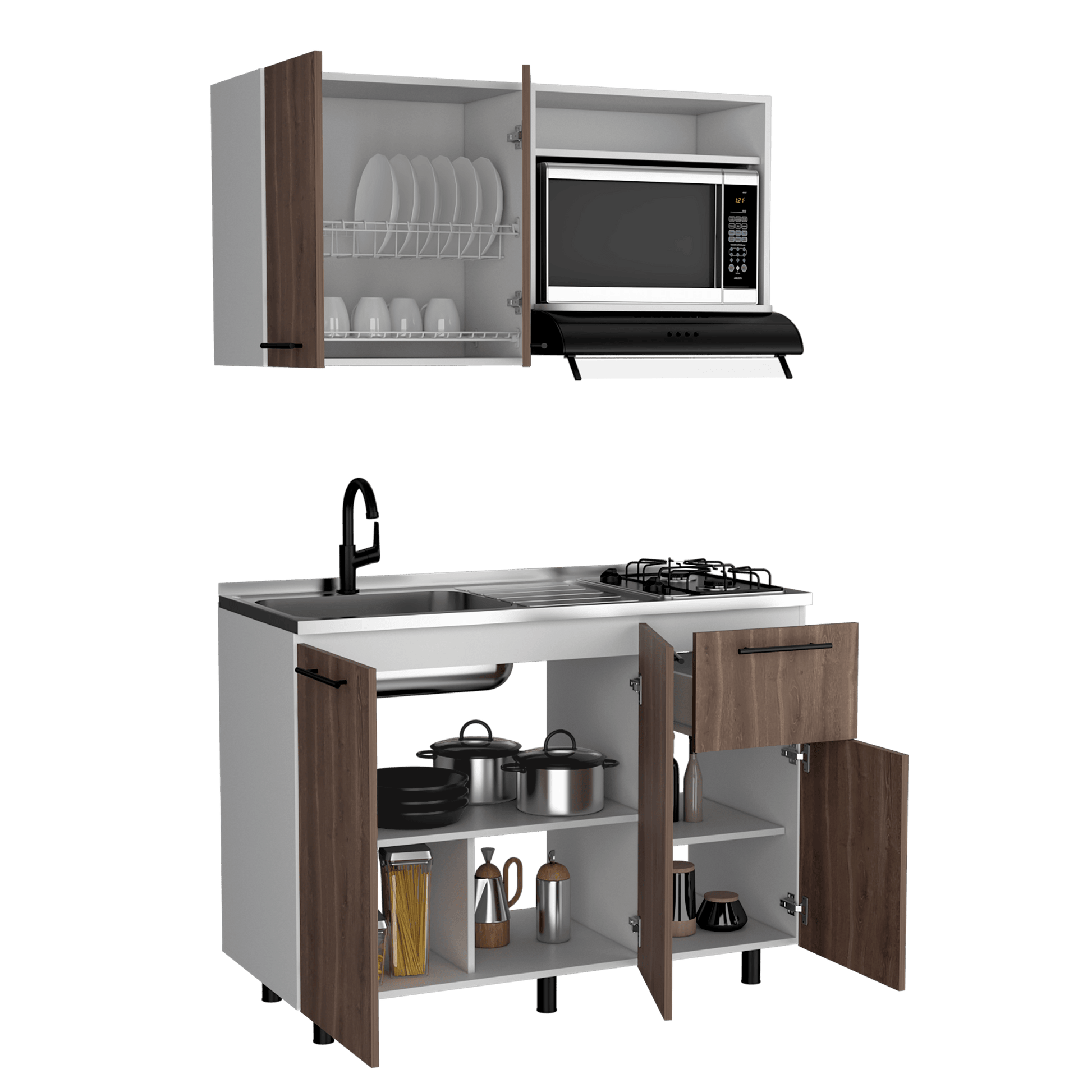 Cocina 120 Pierre Rta Milan Blanco Meson Izq