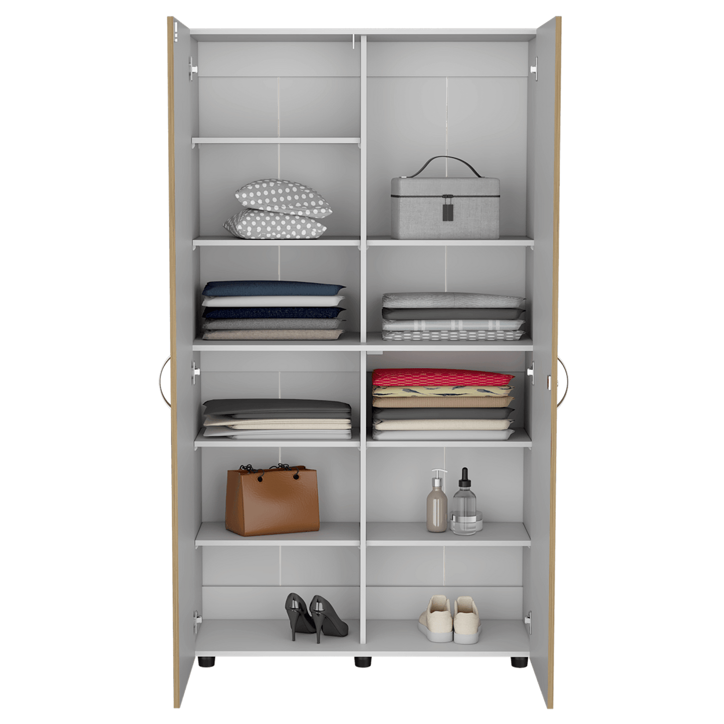 Closet Dopio 180X100X40 Rta Blanco Macadamia