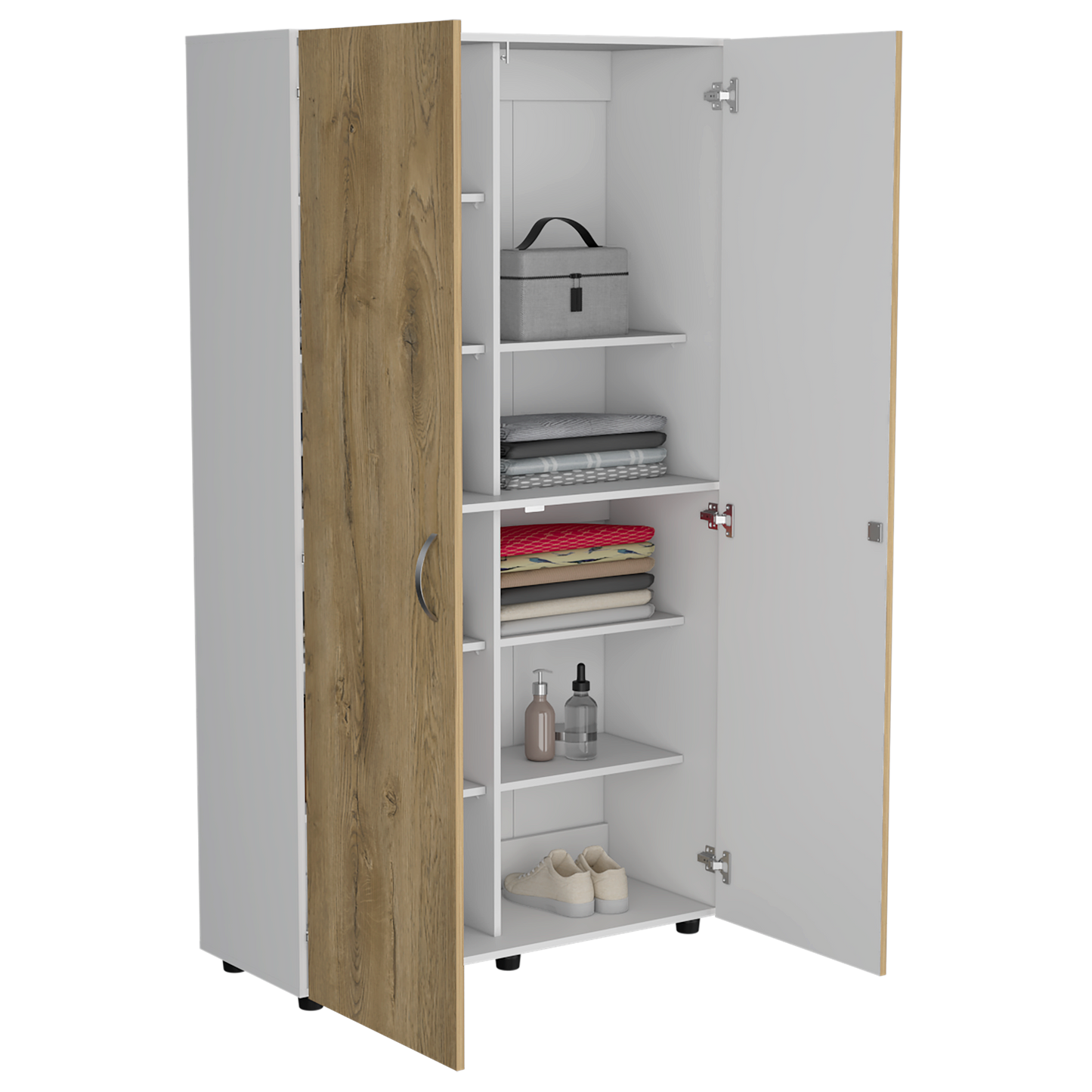 Closet Dopio 180X100X40 Rta Blanco Macadamia