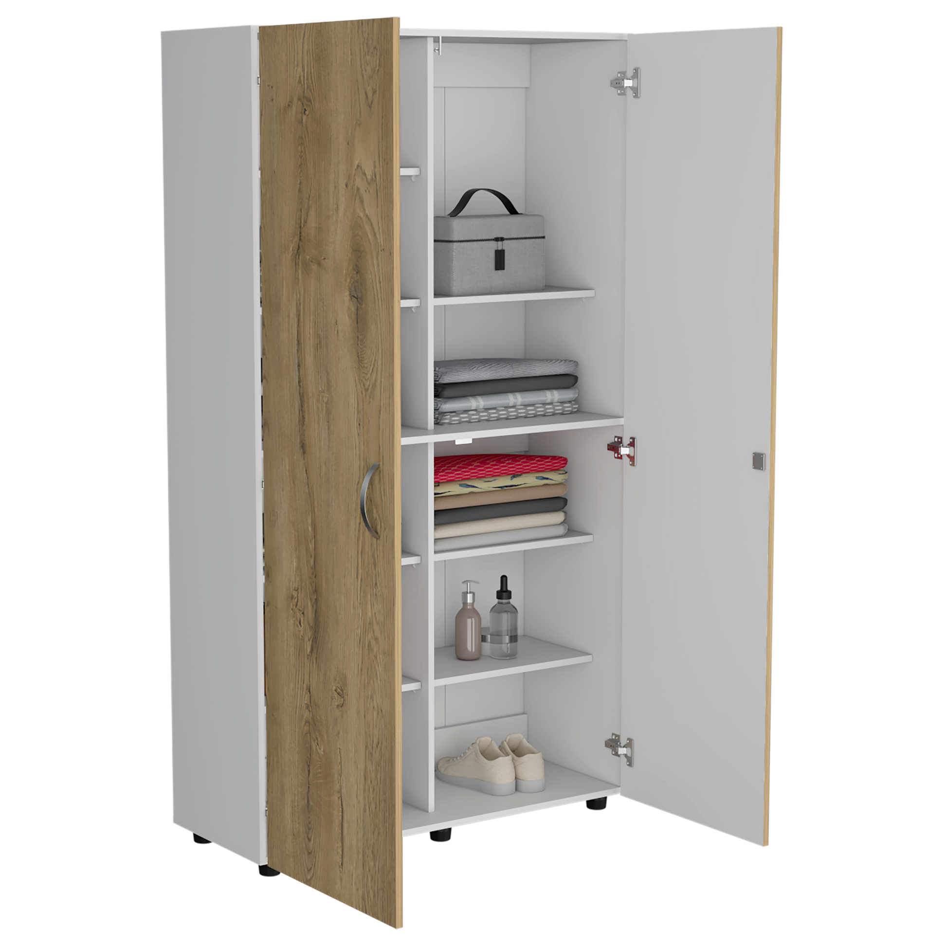 Closet Dopio 180X100X40 Rta Blanco Macadamia