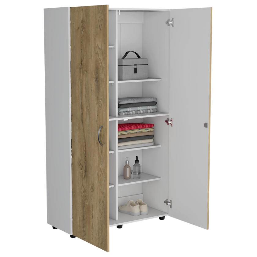 Closet Dopio 180X100X40 Rta Blanco Macadamia