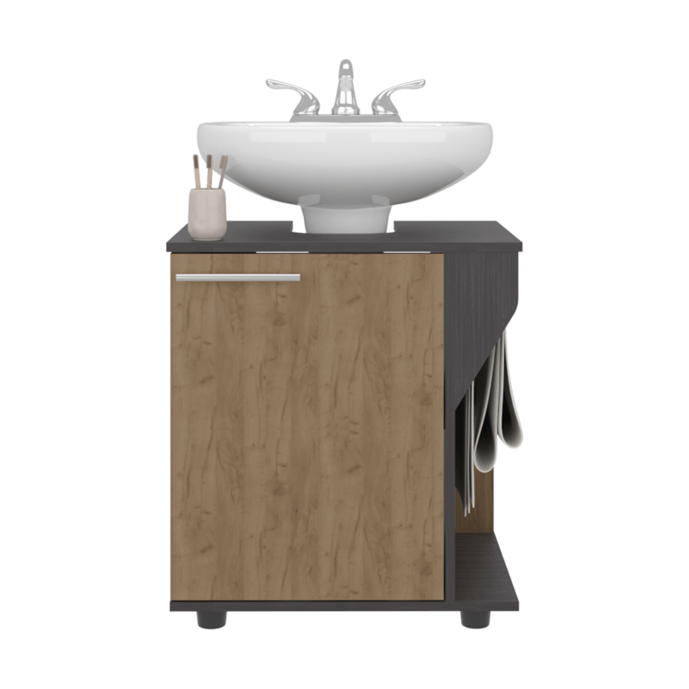 Mueble Lavamanos De Pedestal Phillips 62X56X41 Rta Wengue Fresno Zf