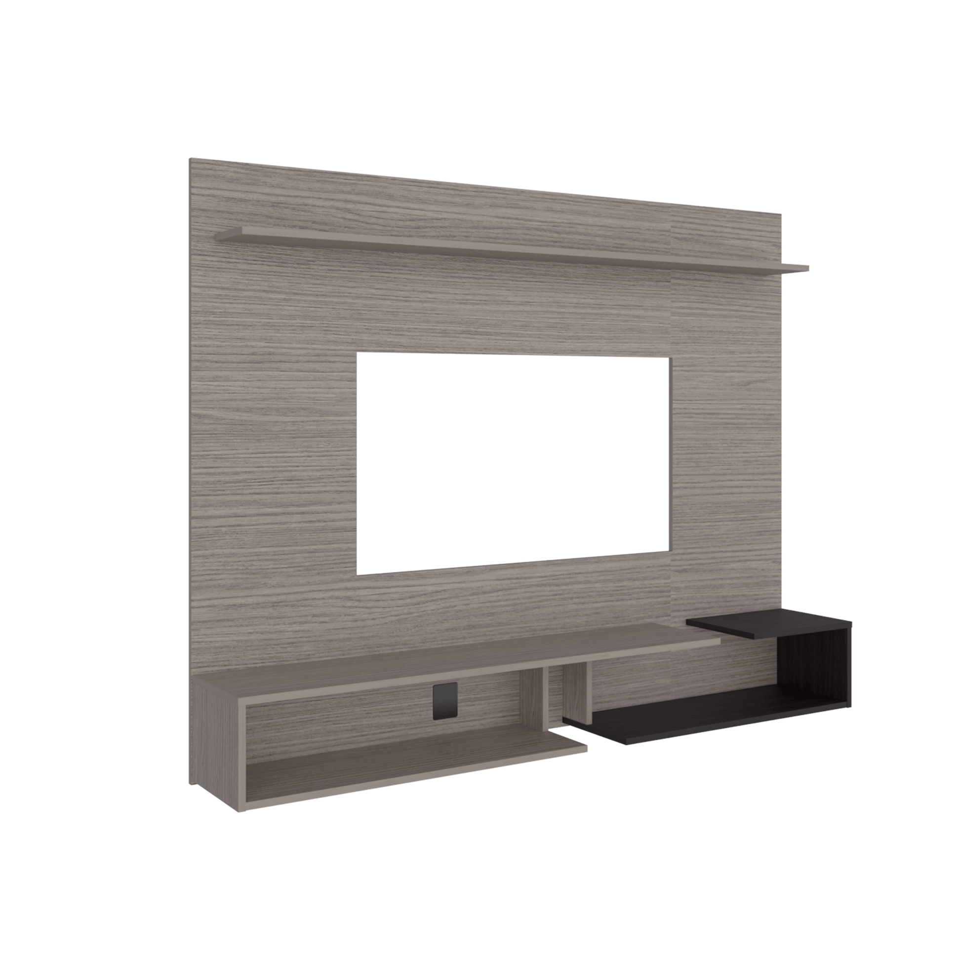 Panel De Tv 65" Desa 128X164X28 Rta Positano Wengue Zf