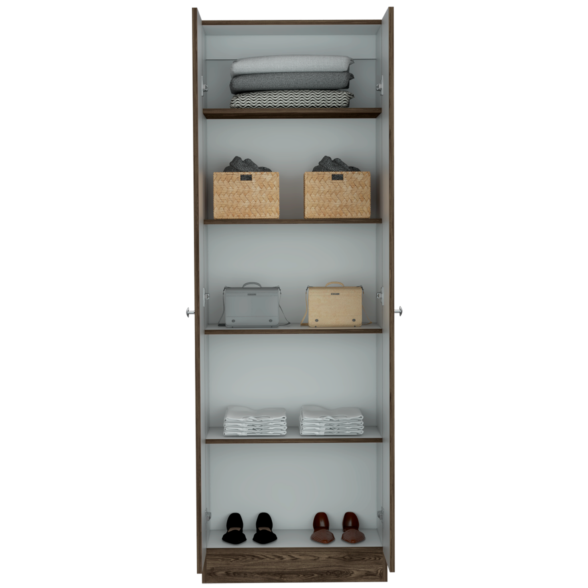 Closet 2 Puertas Home Multiusos Rta Milan + Blanco