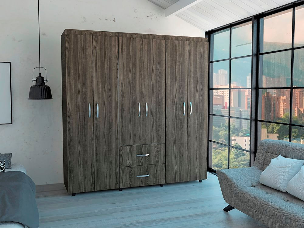 Closet Bariloche 180 X 170 X 50 Rta Blanco + Milan N/A