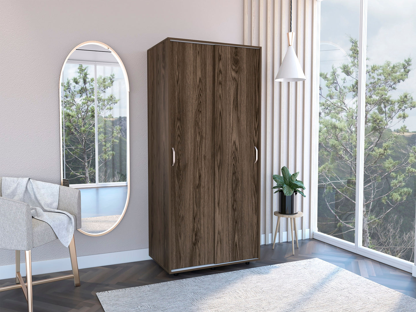 Closet Belfort 180 X 80 X 53 Rta Milan + Blanco