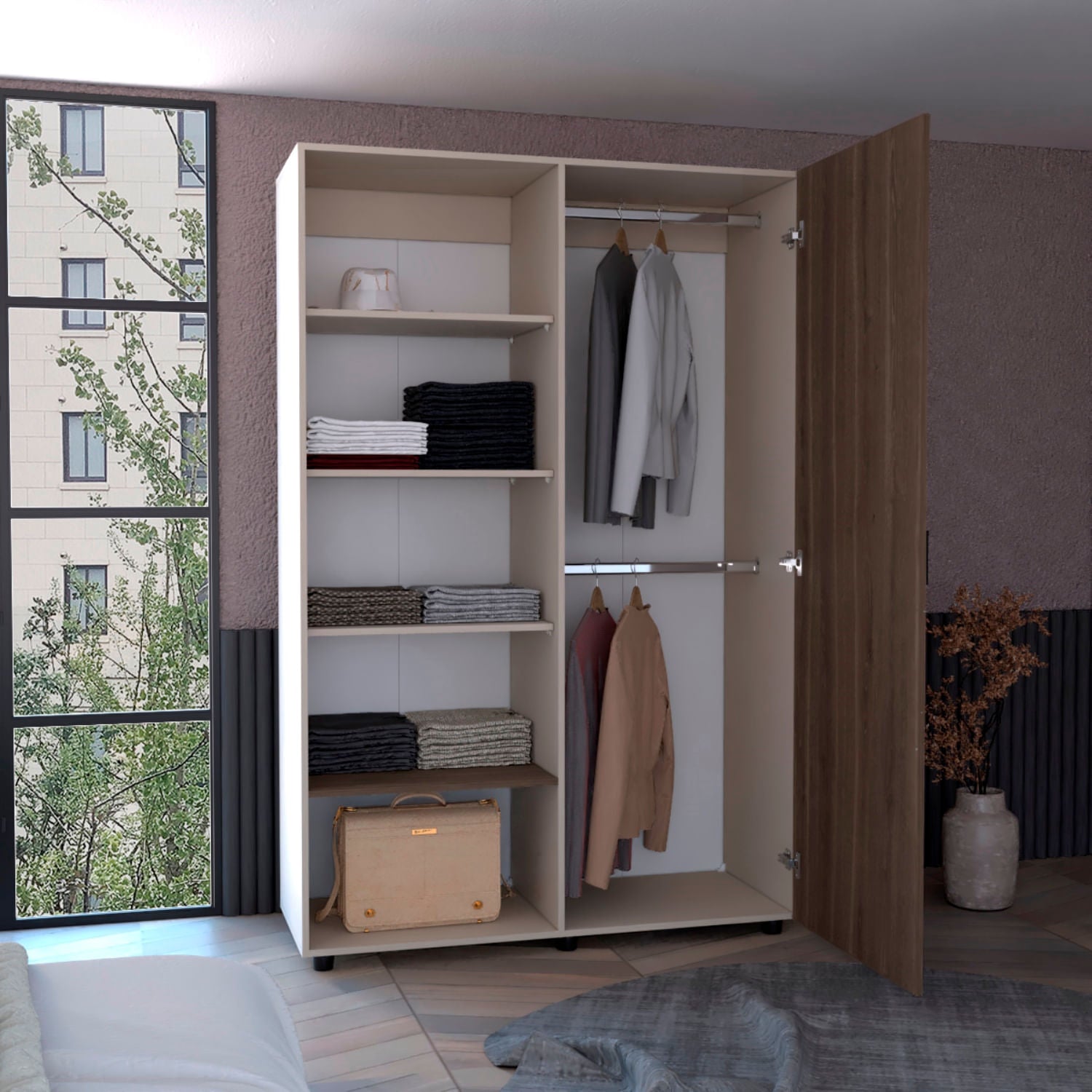 Closet Eco 184X120X46 Rta Capri Milan