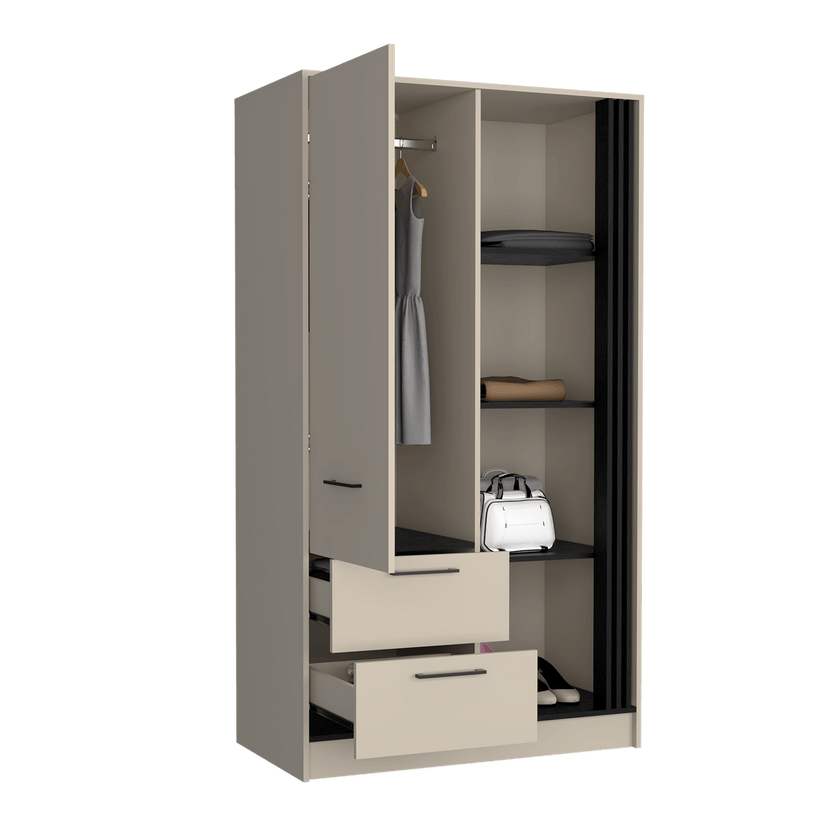 Closet Gantt 180X100X52 Rta Capri Wengue