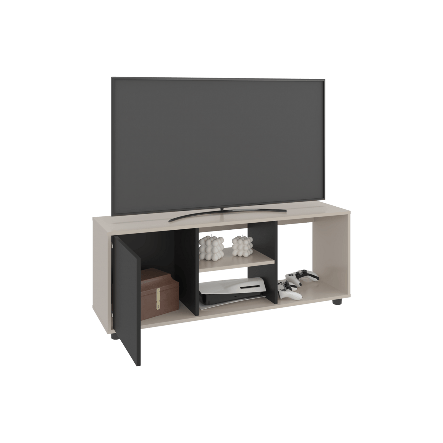 Rack De Tv Adel 46X120X34 Rta Capri Wengue Zf