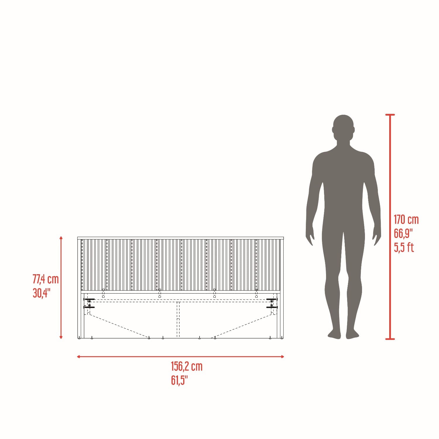 Cama 140 Wanda 77,4X156,2X200,9 Rta Fresno Roble Natural