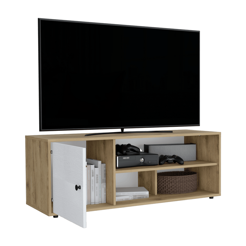 Rack De Tv 55'' Noah Rta Macadamia Blanco
