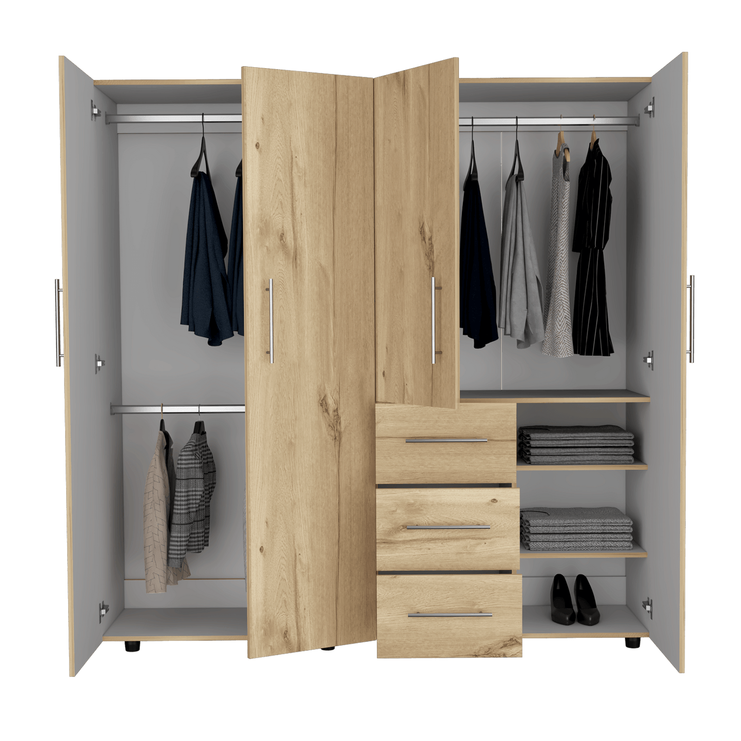 Closet Harlem Eco 184 X 181 X 50 Rta Duna + Blanco