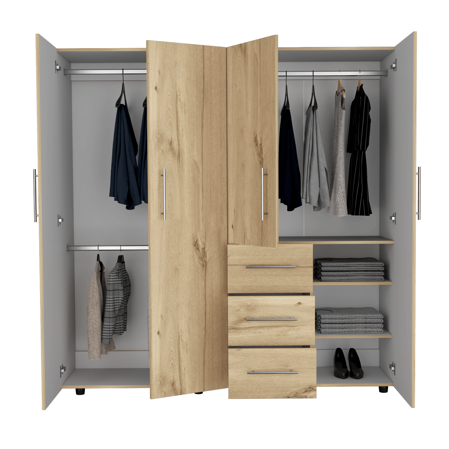 Closet Harlem Eco 184 X 181 X 50 Rta Duna + Blanco