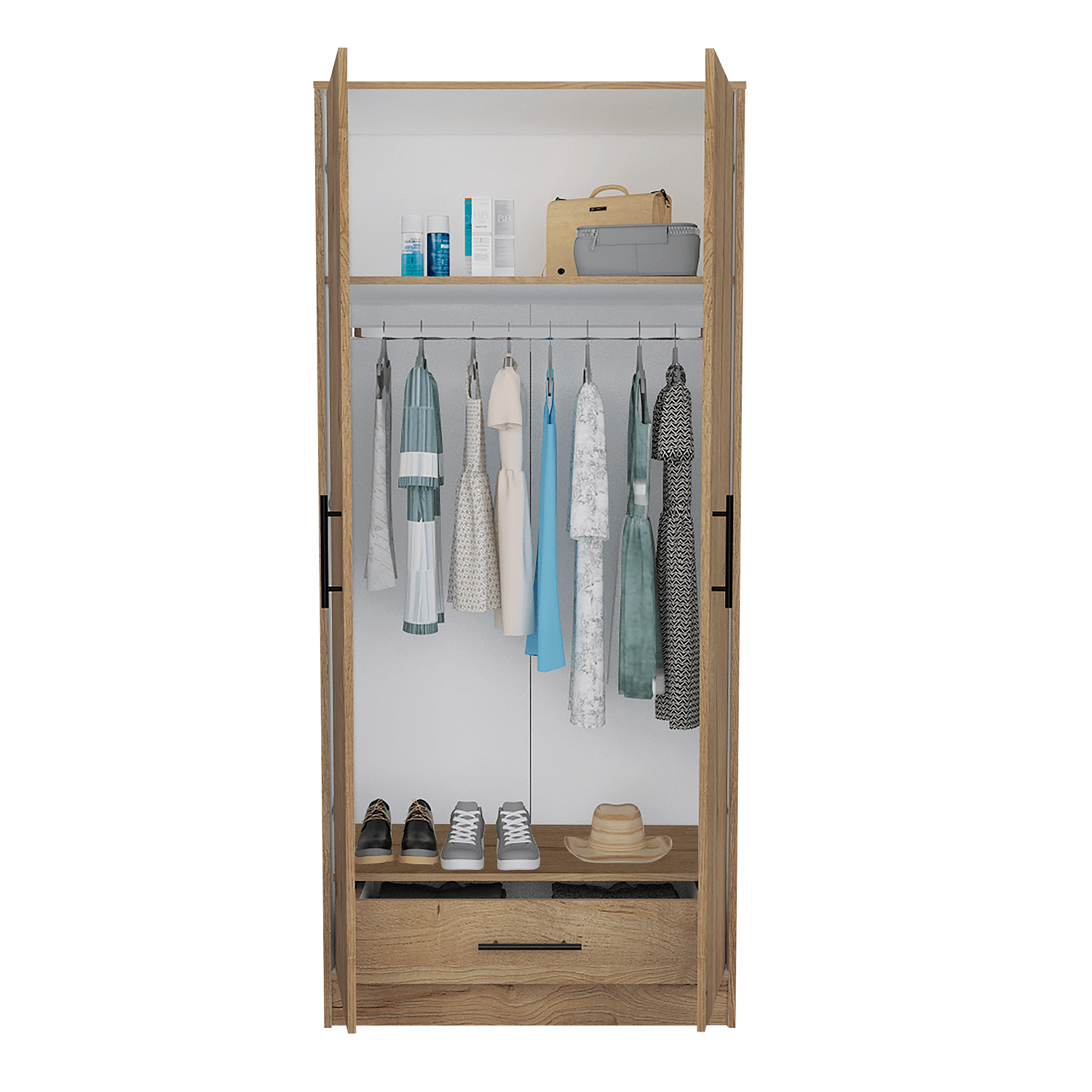 Closet 1.80 Amberry Duna Blanco