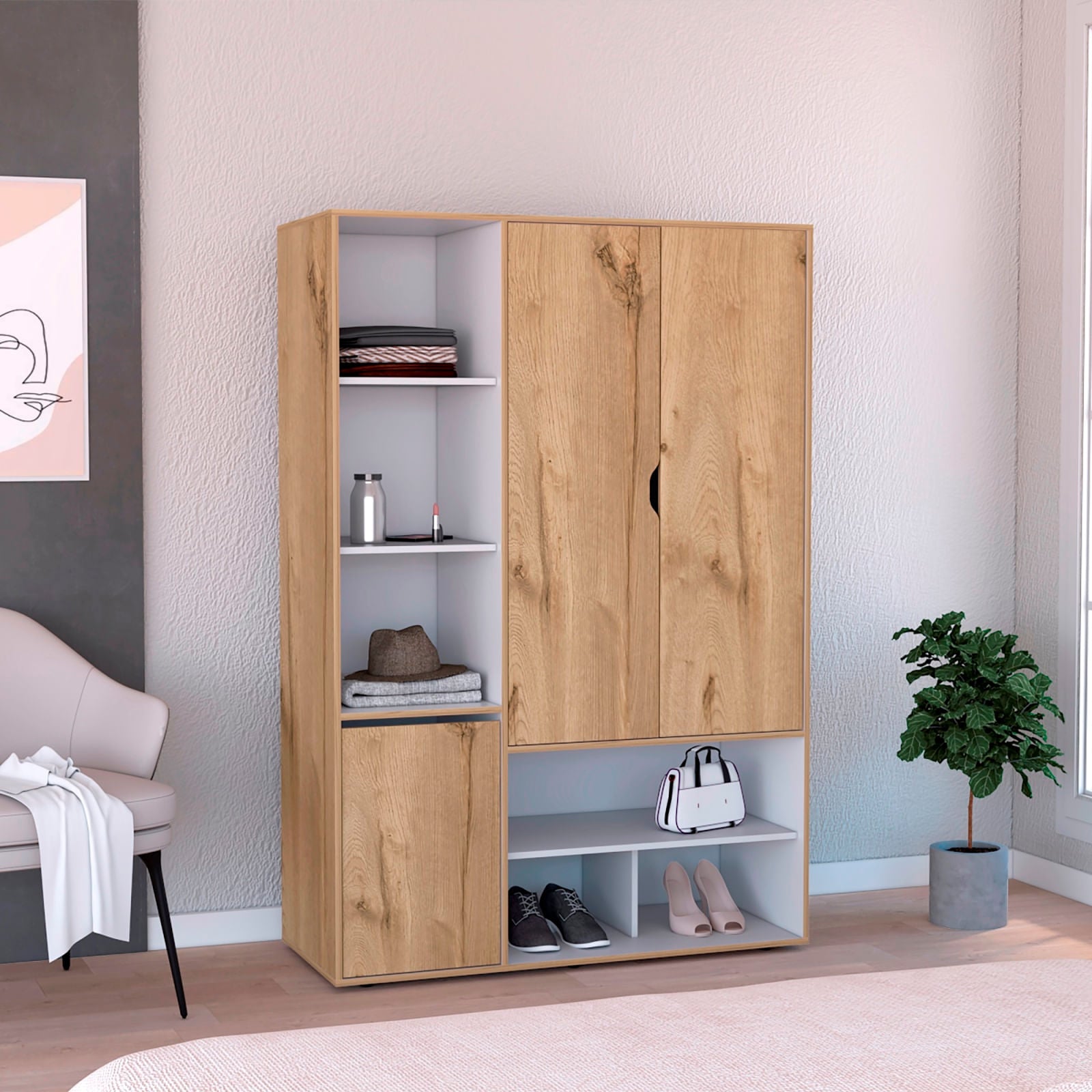 Closet Sleep  178 X 120 X 50 Rta Duna Blanco