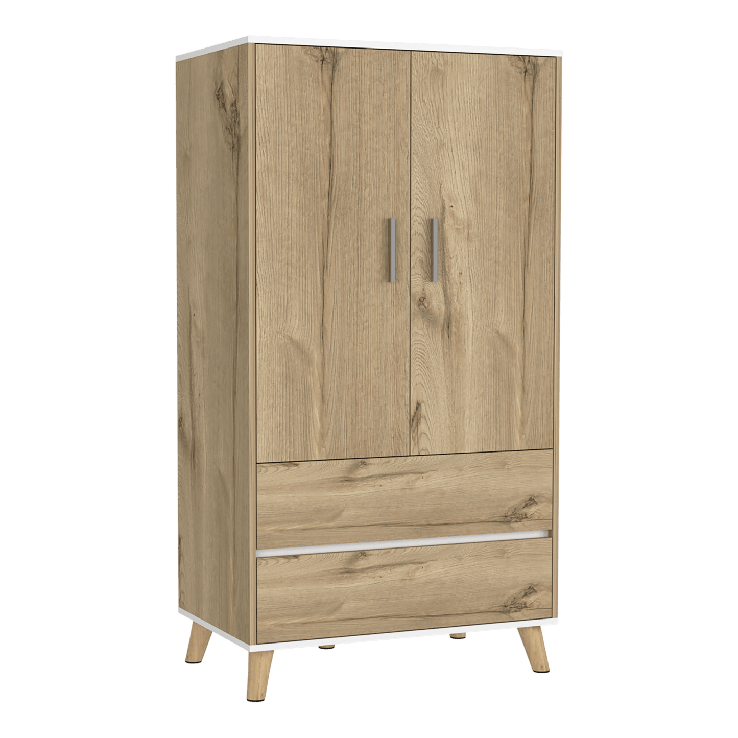 Closet Z 150 X 80 X 50 Bi Color Rta Blanco + Duna