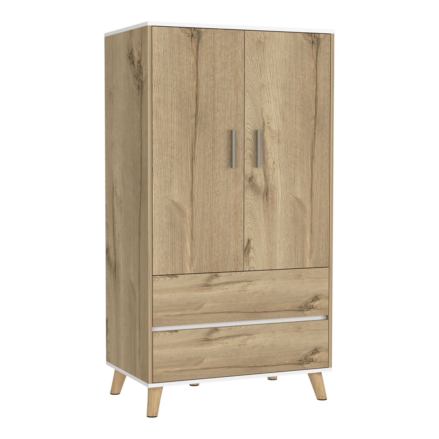 Closet Z 150 X 80 X 50 Bi Color Rta Blanco + Duna
