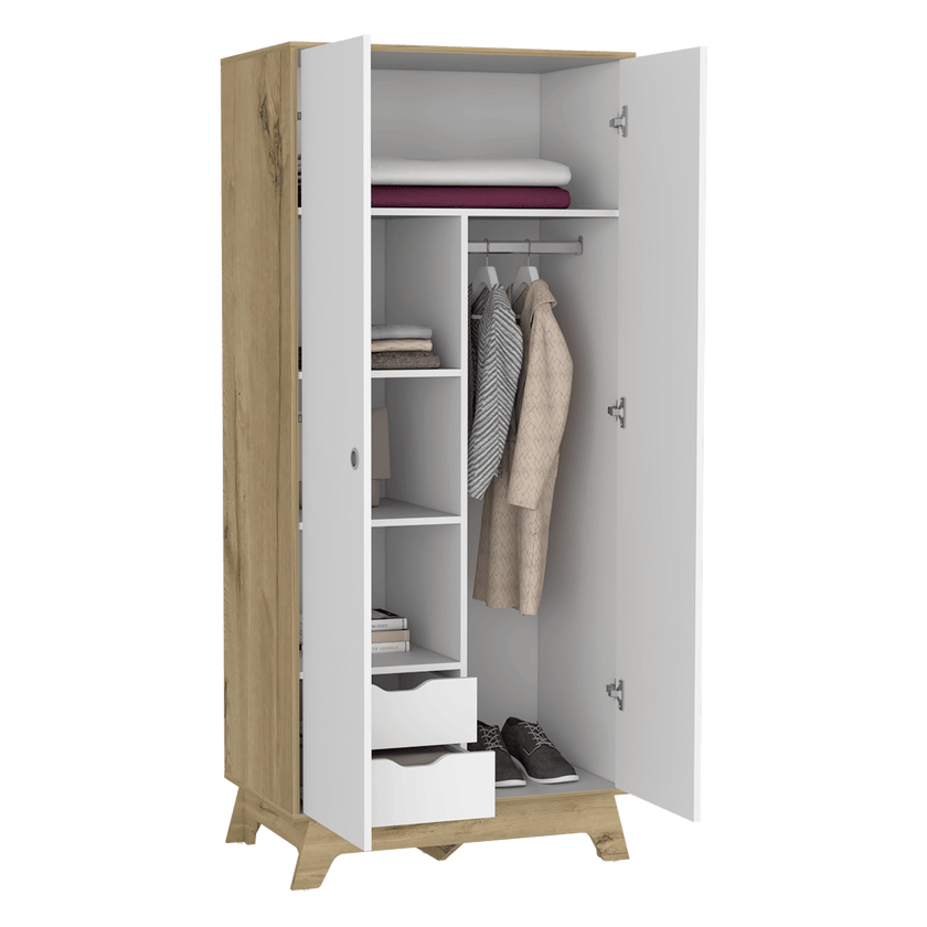 Closet Z Bicolor 81 X 180 X 50 Rta Duna Blanco