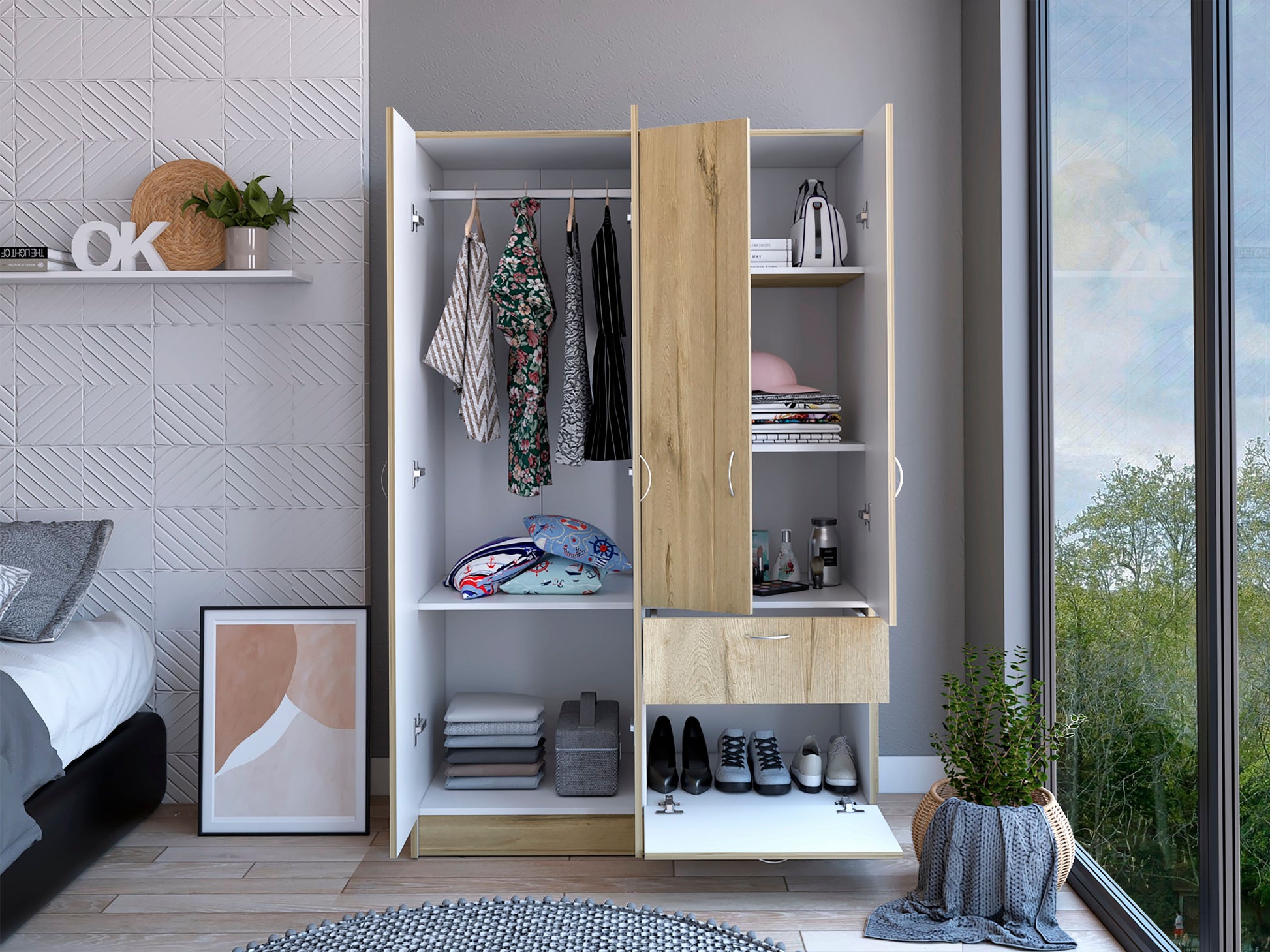 Closet Vaupes 2.0 170 X 108 X 47 Rta Duna + Blanco