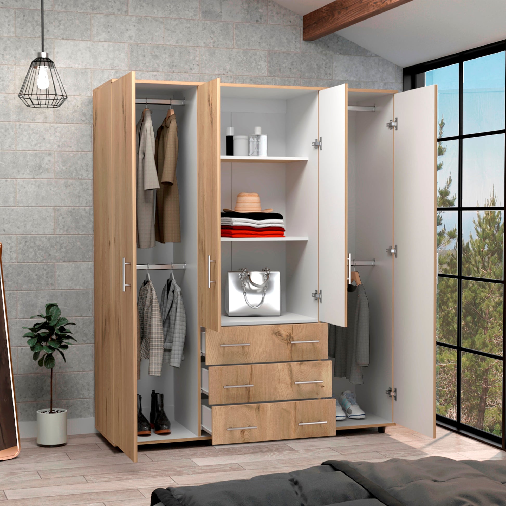 Closet Fontan 179 X 150 X 49 Rta Duna Blanco