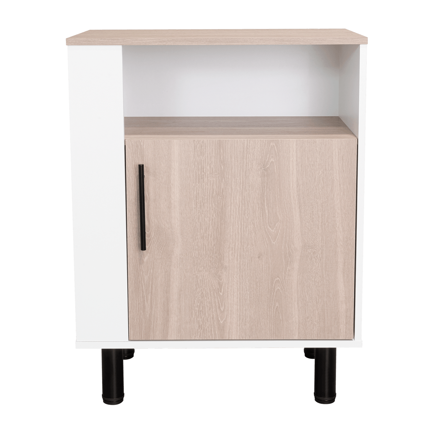 Mueble Microondas Blink 85X65,2X38,4 Rta Bardolino/Blanco Mqz+Blanco Mqz