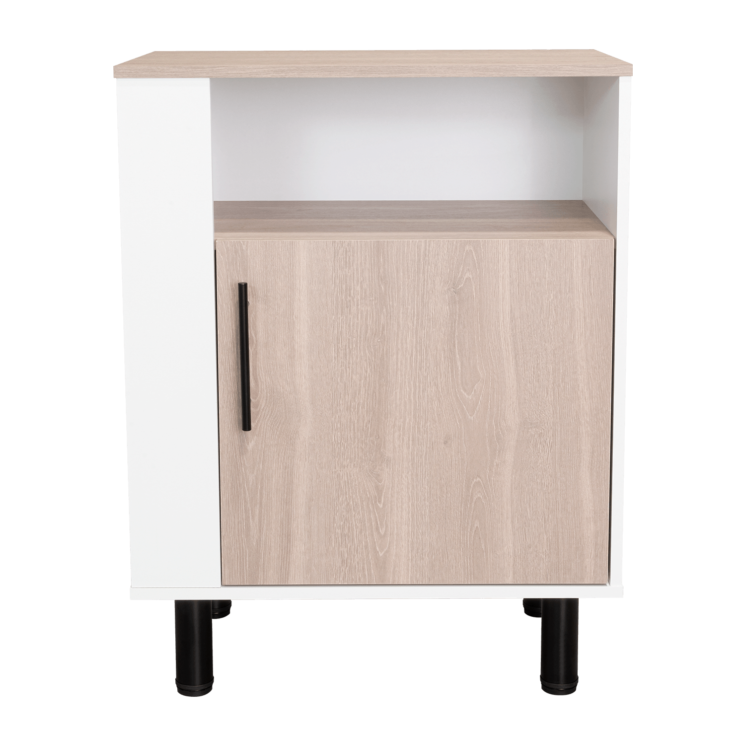 Mueble Microondas Blink 85X65,2X38,4 Rta Bardolino/Blanco Mqz+Blanco Mqz