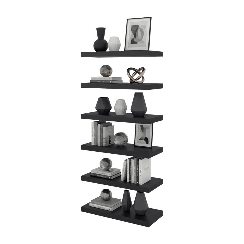 Repisa Shelf 2 Unds 3X60X25 Rta Wengue Zf