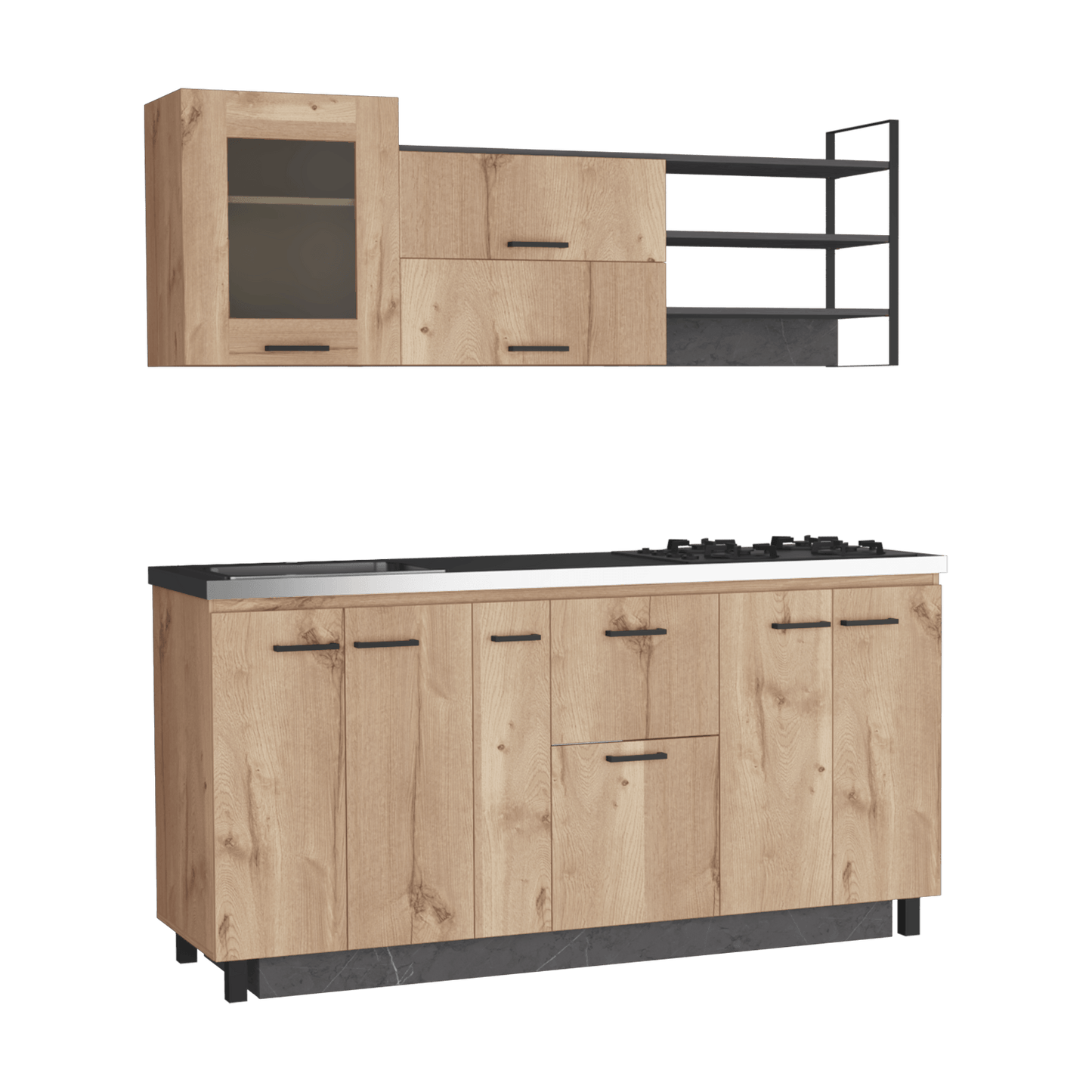 Cocina 180 Carmen Rta Duna + Onix Meson Izq