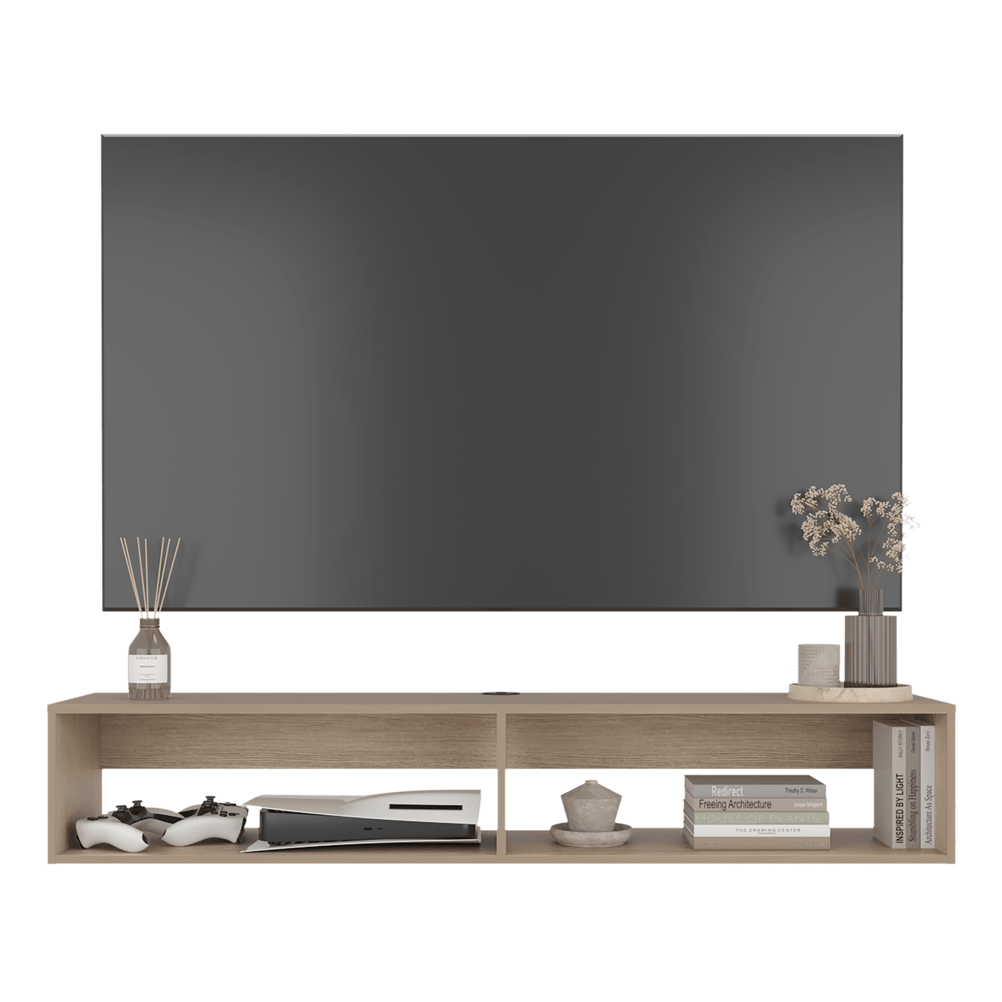 Rack Tv 65" Flotante 26X150X32 Rta Cartagena