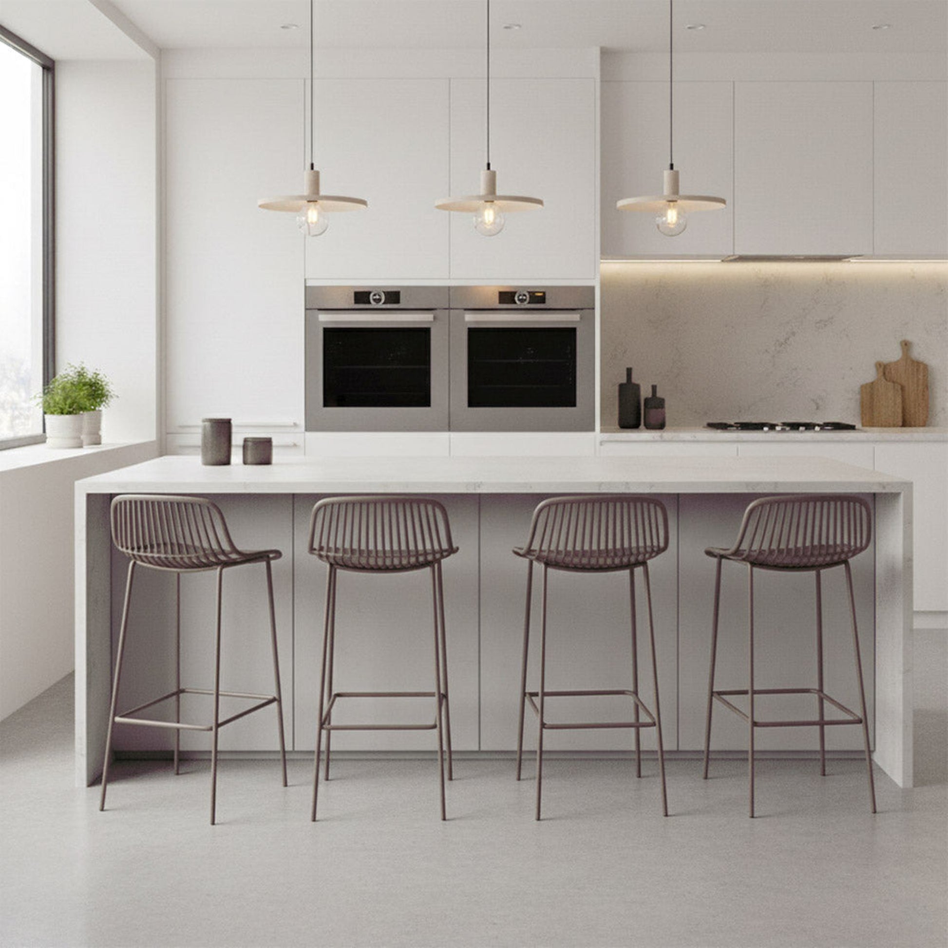 Silla Bar Tulum 97X41X51 Rta Taupe