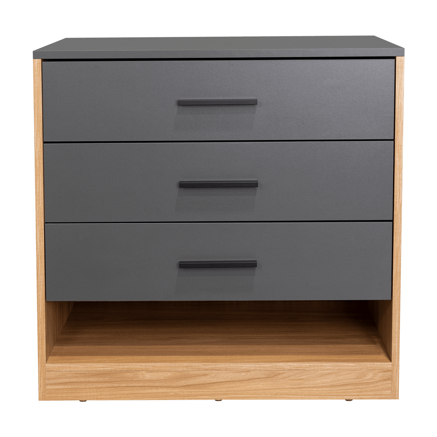 Comoda Girona  70X70X40,3 Rta Plomo + Fresno Europeo