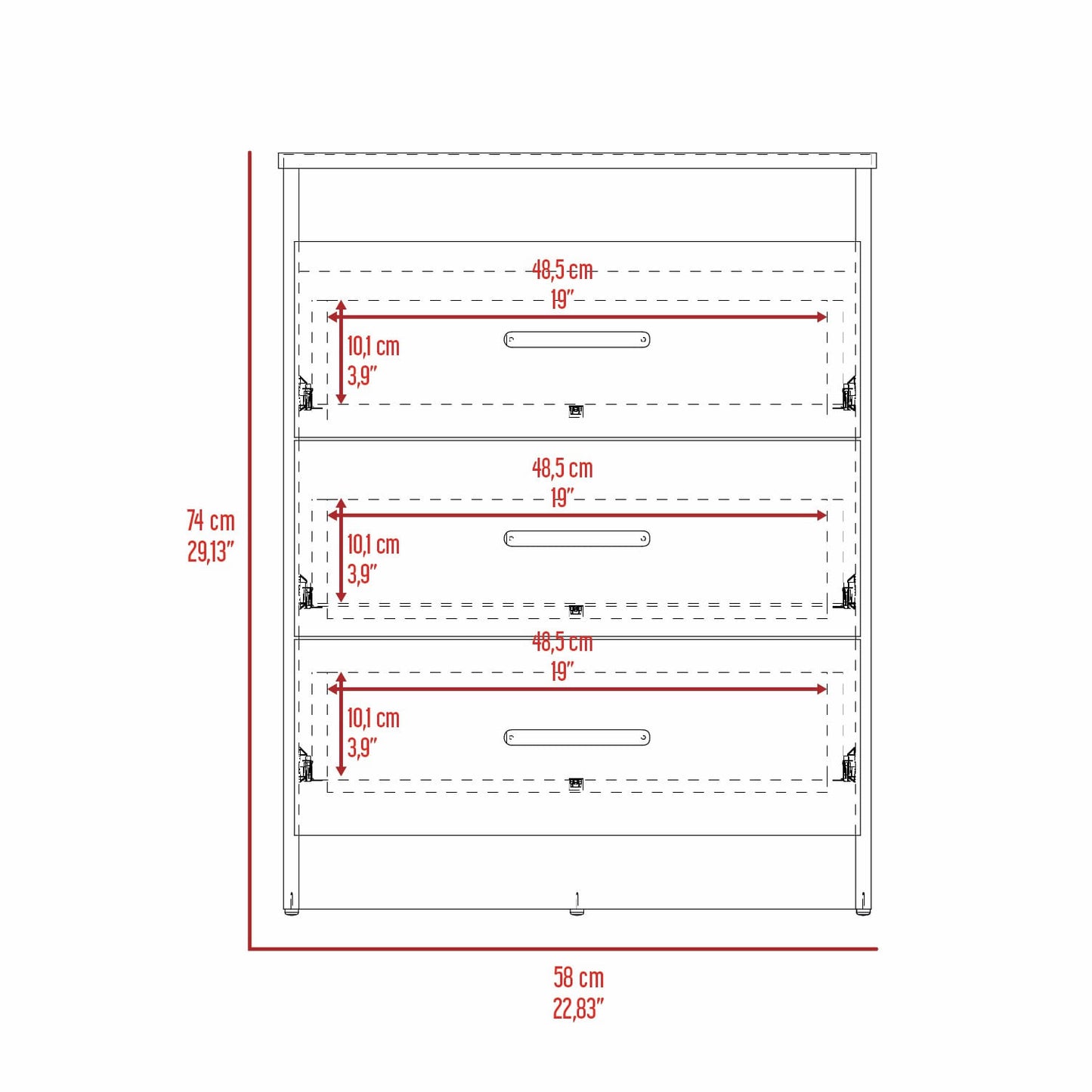 Combo Closet 164X141 Y Comoda 73X58 Mayer Rta Fresno Blanco