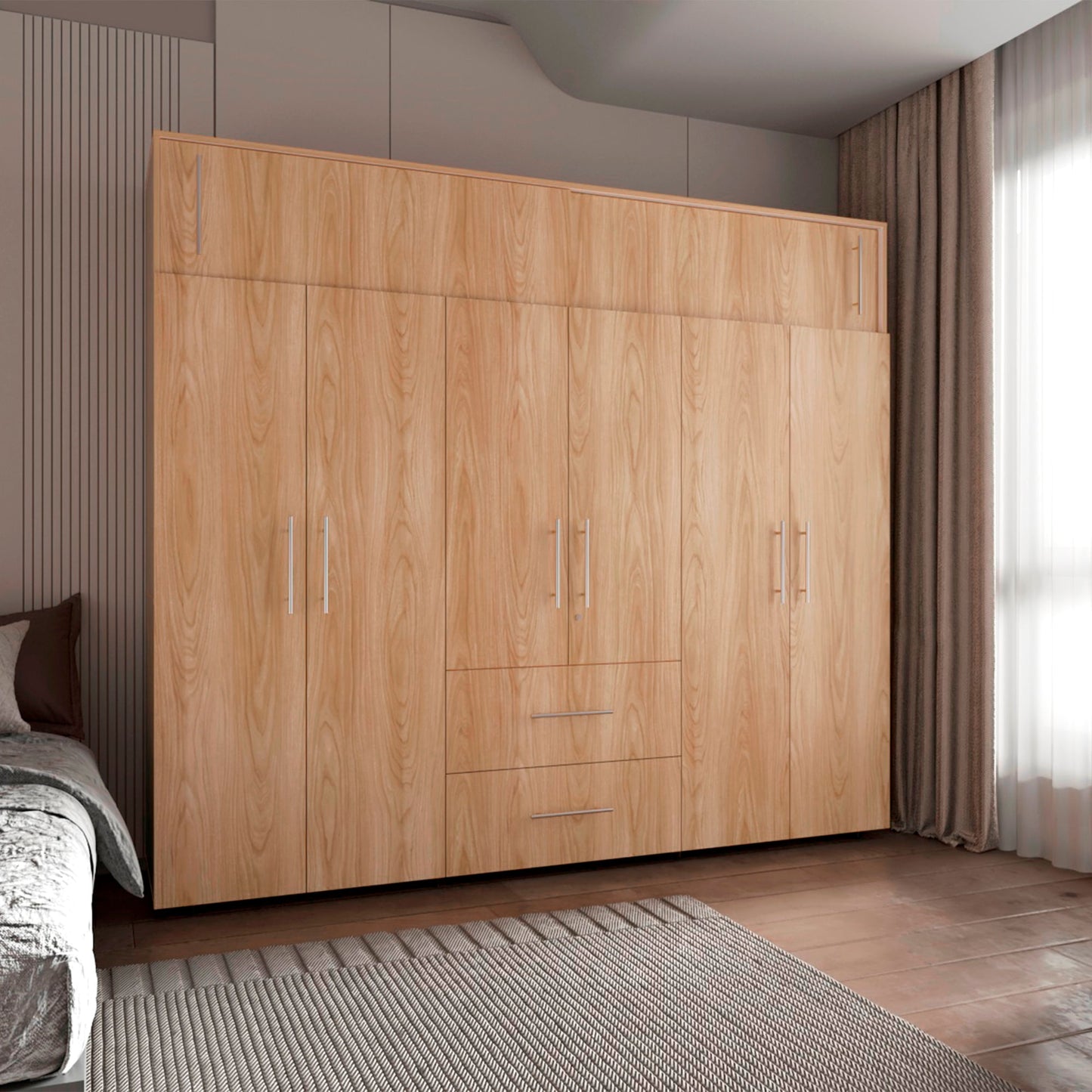 Closet Bigaf 230X204X50 Rta Fresno Eu Blanco