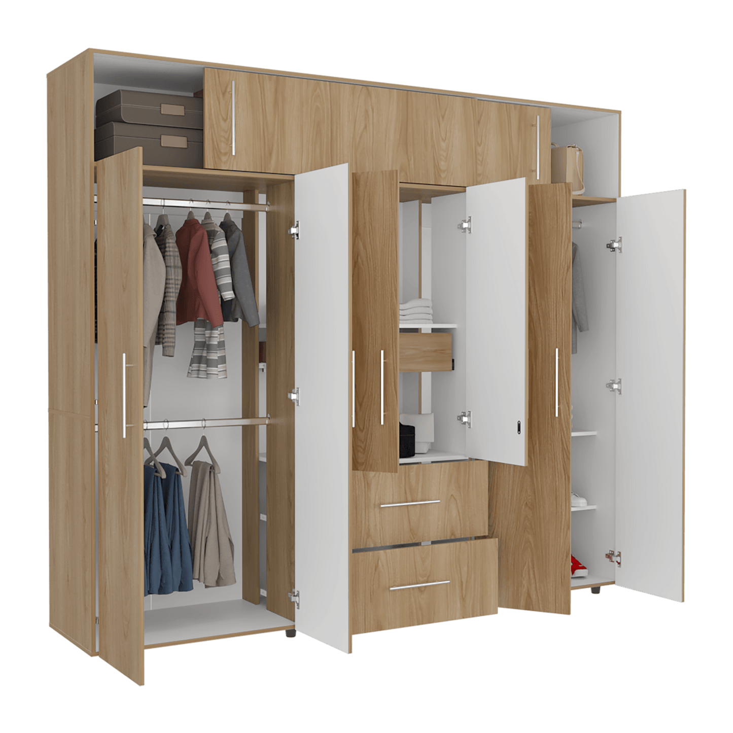 Closet Bigaf 230X204X50 Rta Fresno Eu Blanco