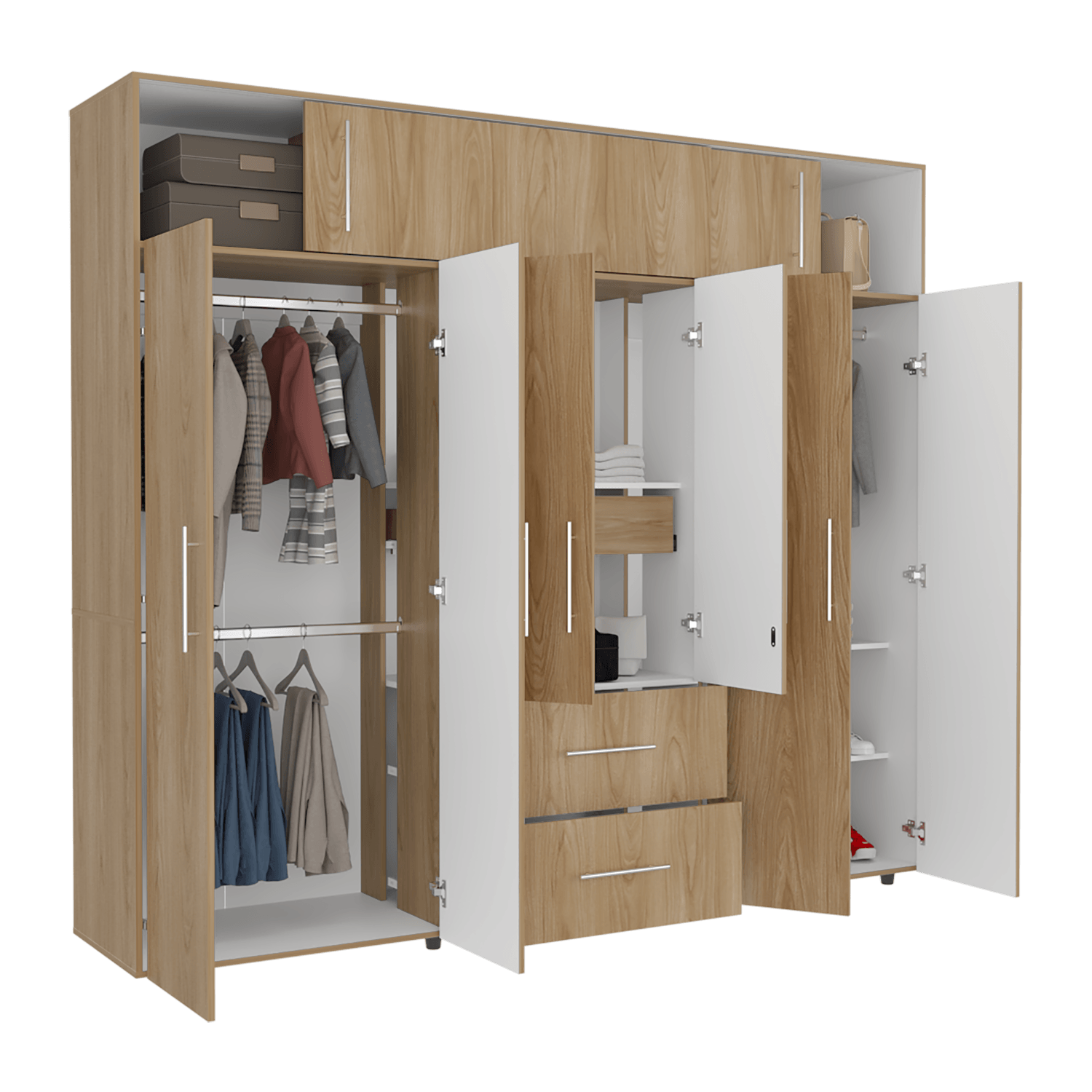 Closet Bigaf 230X204X50 Rta Fresno Eu Blanco