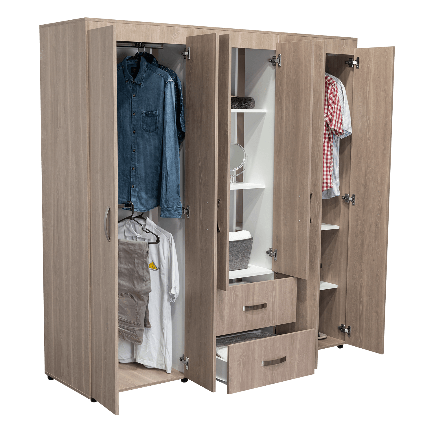 Closet Bariloche 180X170X50 Rta Bardolino Blanco