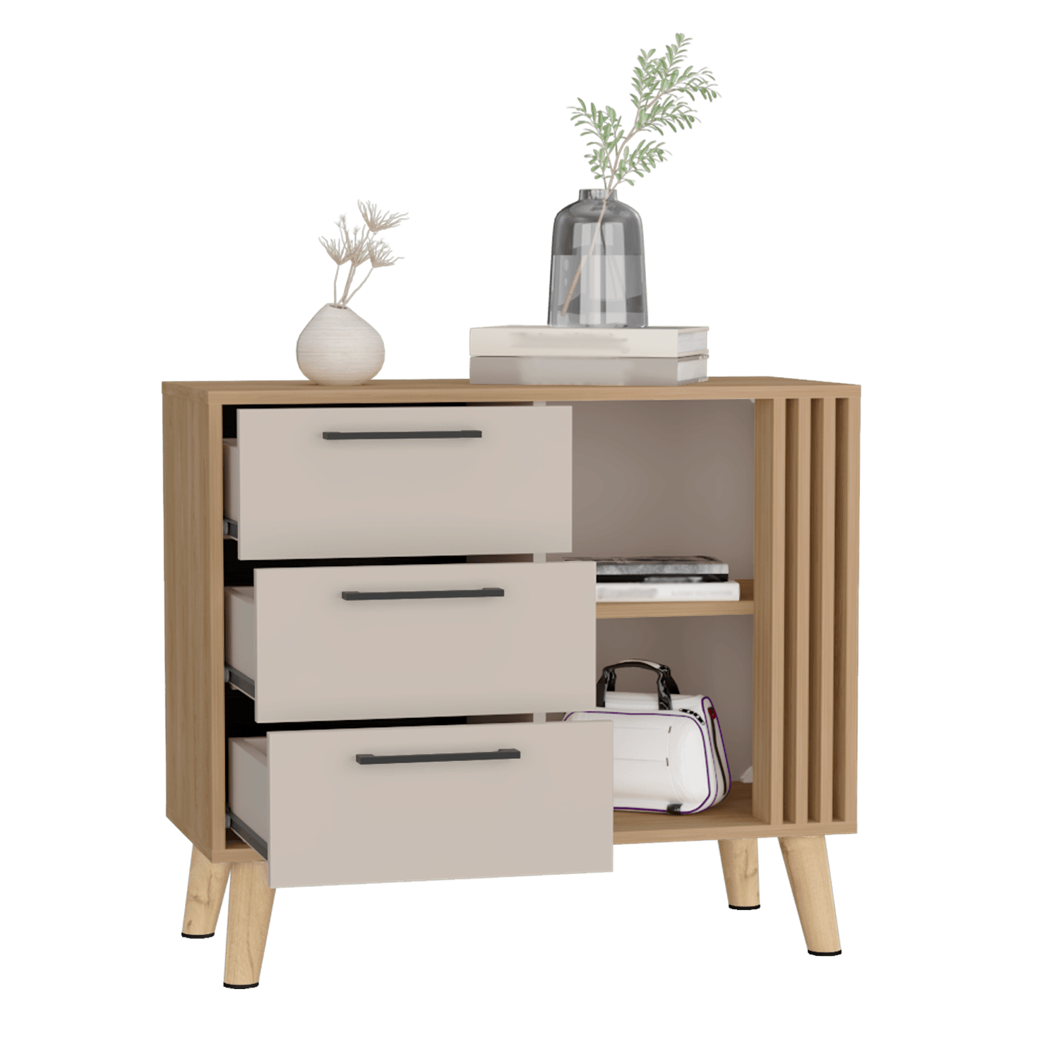 Cajonera Vance 70X80X35 Rta Fresno Eu Capri