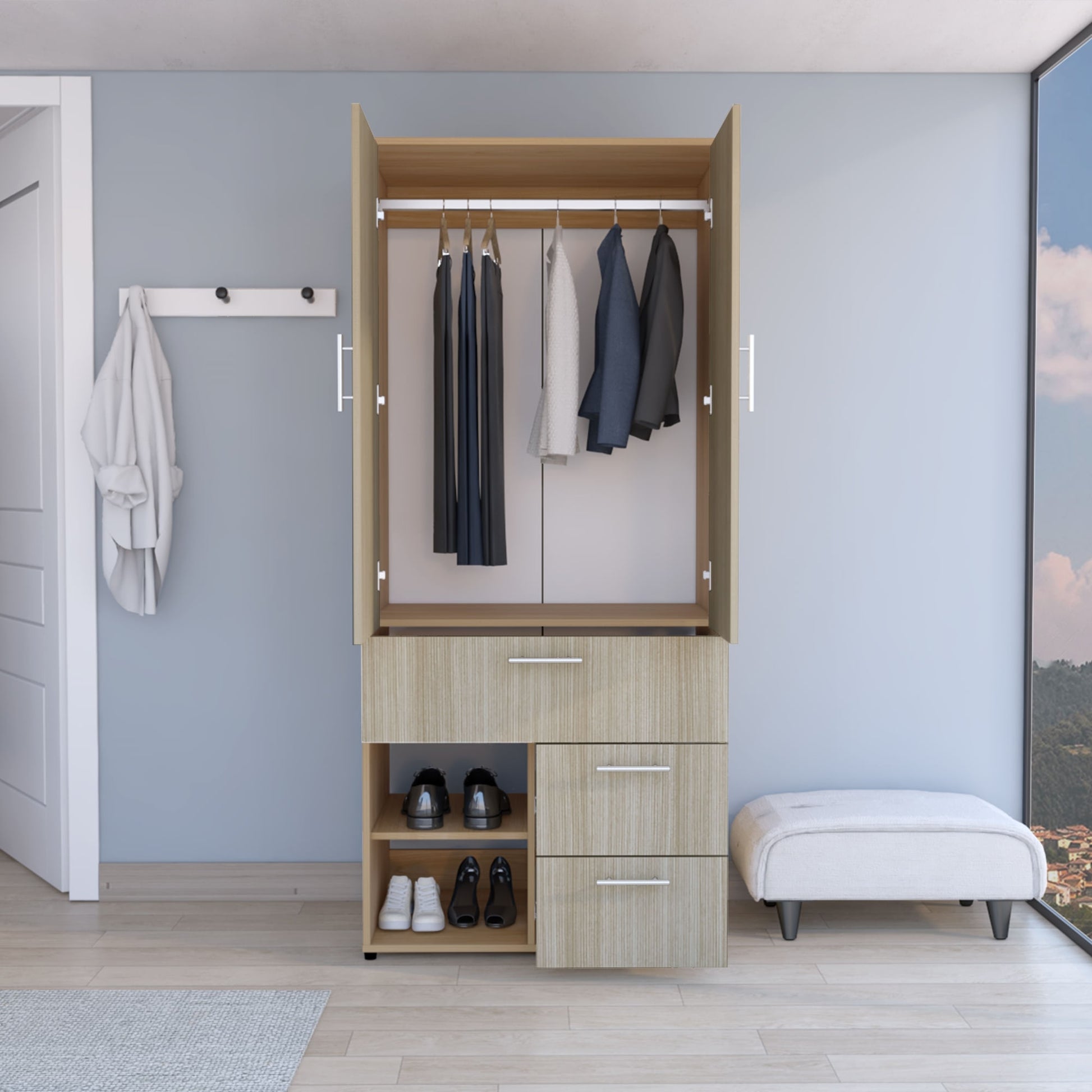 Closet Sevilla 179X80X50 Rta Fresno Eu