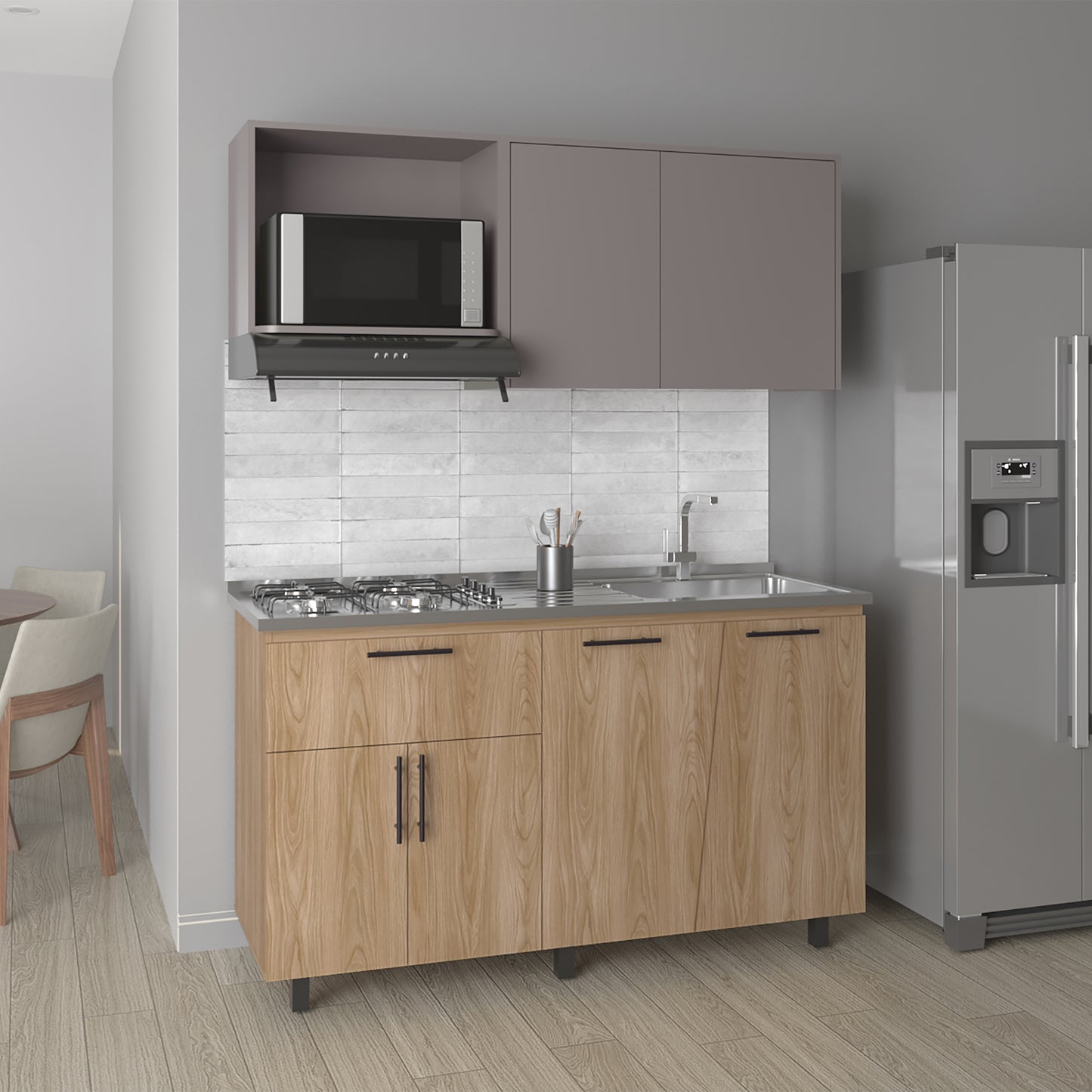 Cocina 150 Emilia Der Rta Fresno Taupe