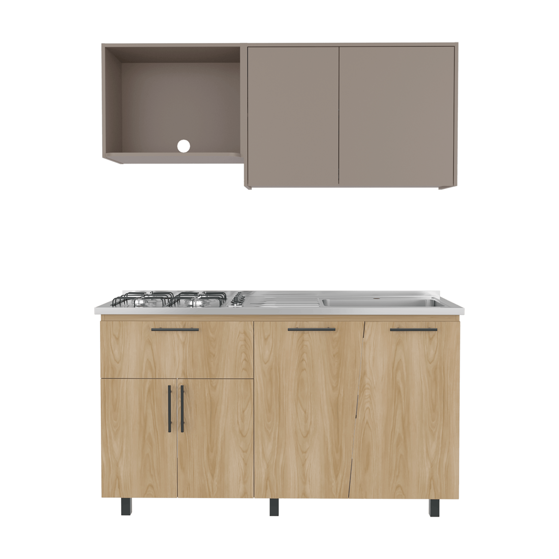 Cocina 150 Emilia Der Rta Fresno Taupe