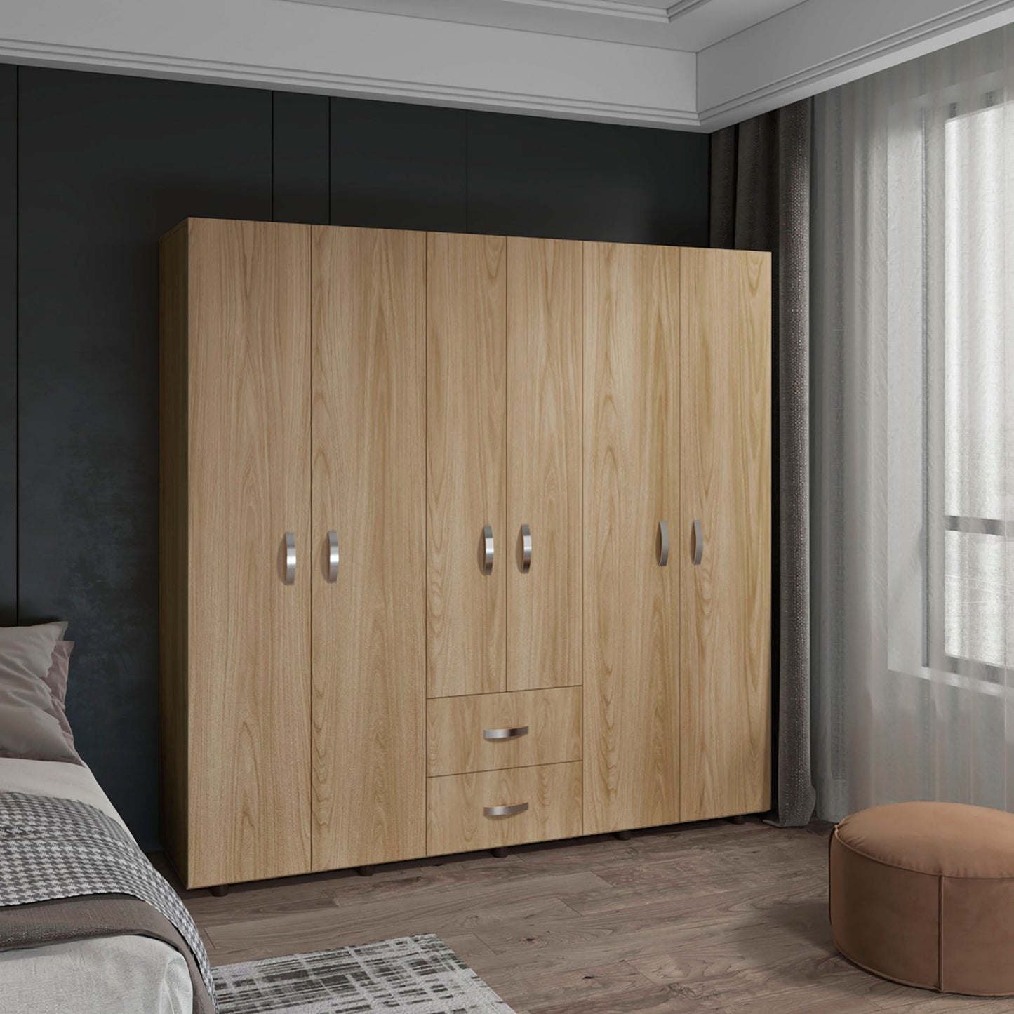 Closet Barilo 200X200X50 Rta Fresno Eu Wengue