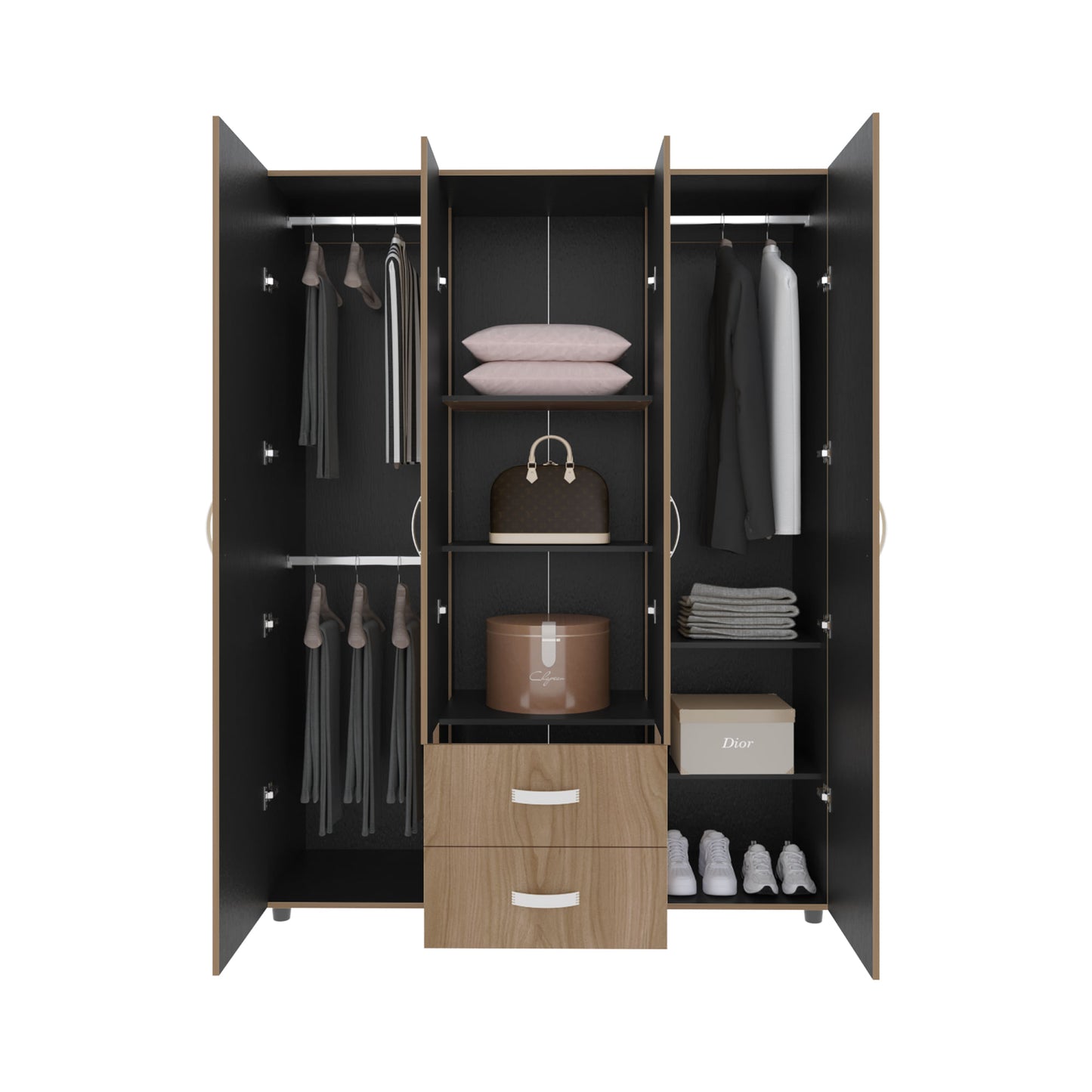 Closet Barilo 200X150X49 Rta Fresno Eu Wengue