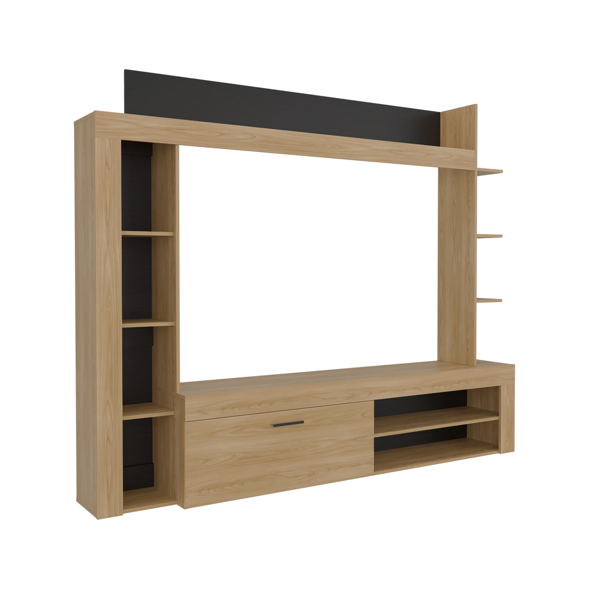 Centro De Entretenimiento Cecil 178X215X35 Rta Fresno Eu + Wengue