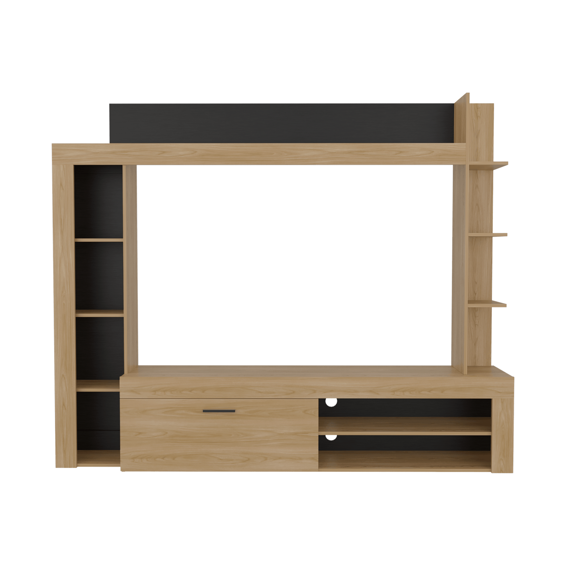 Centro De Entretenimiento Cecil 178X215X35 Rta Fresno Eu + Wengue