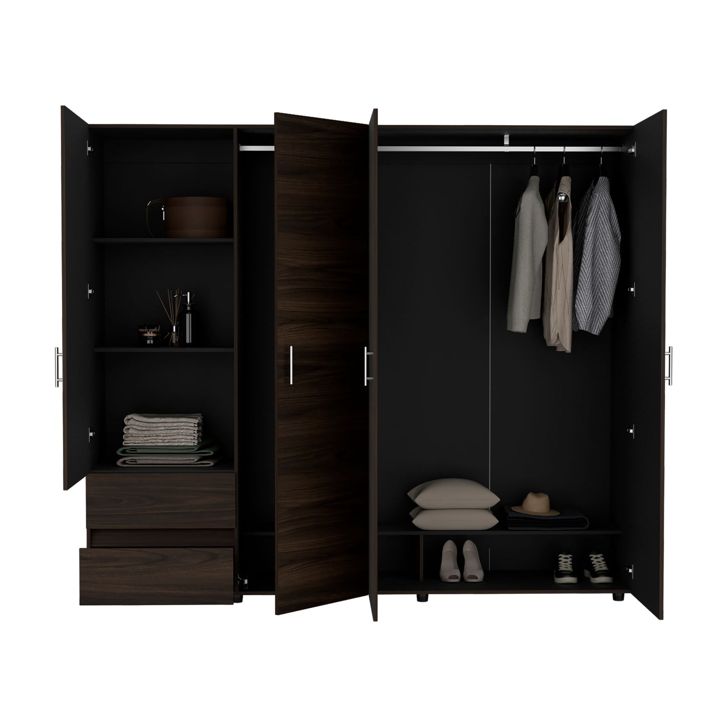 Closet Dassel 200X230X52 Rta Nogal Wengue