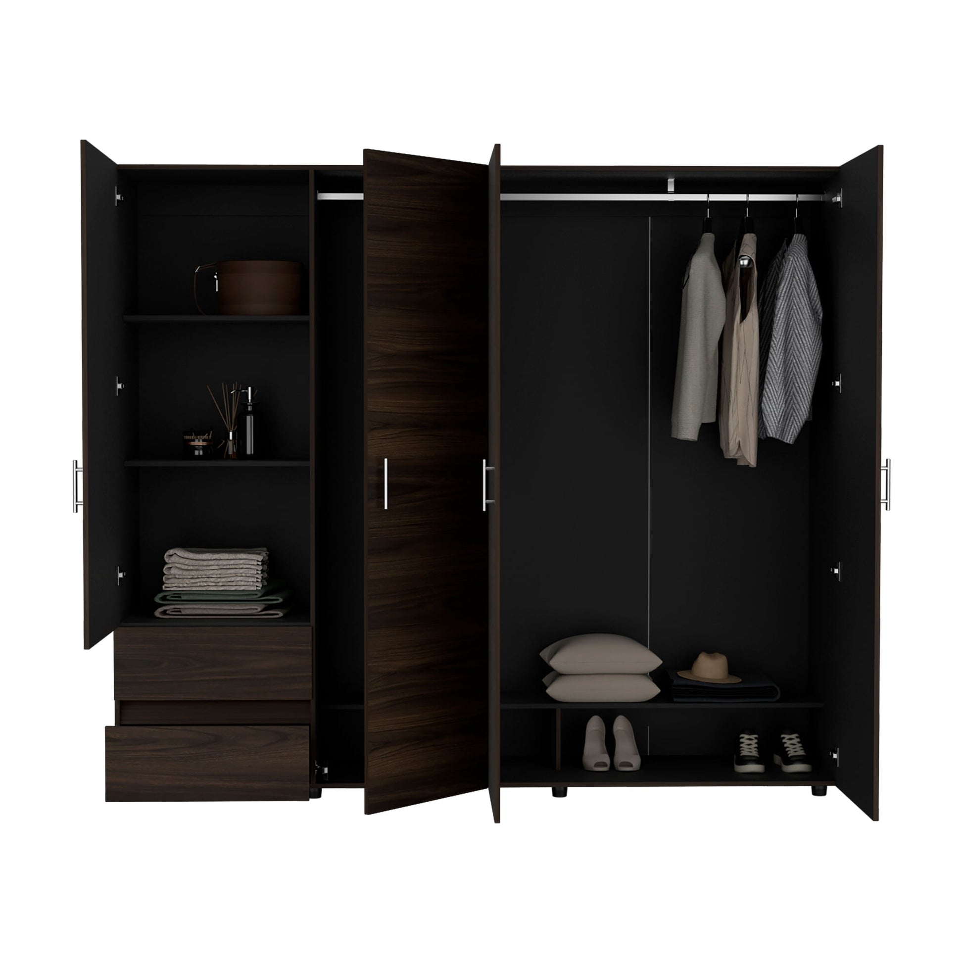 Closet Dassel 200X230X52 Rta Nogal Wengue