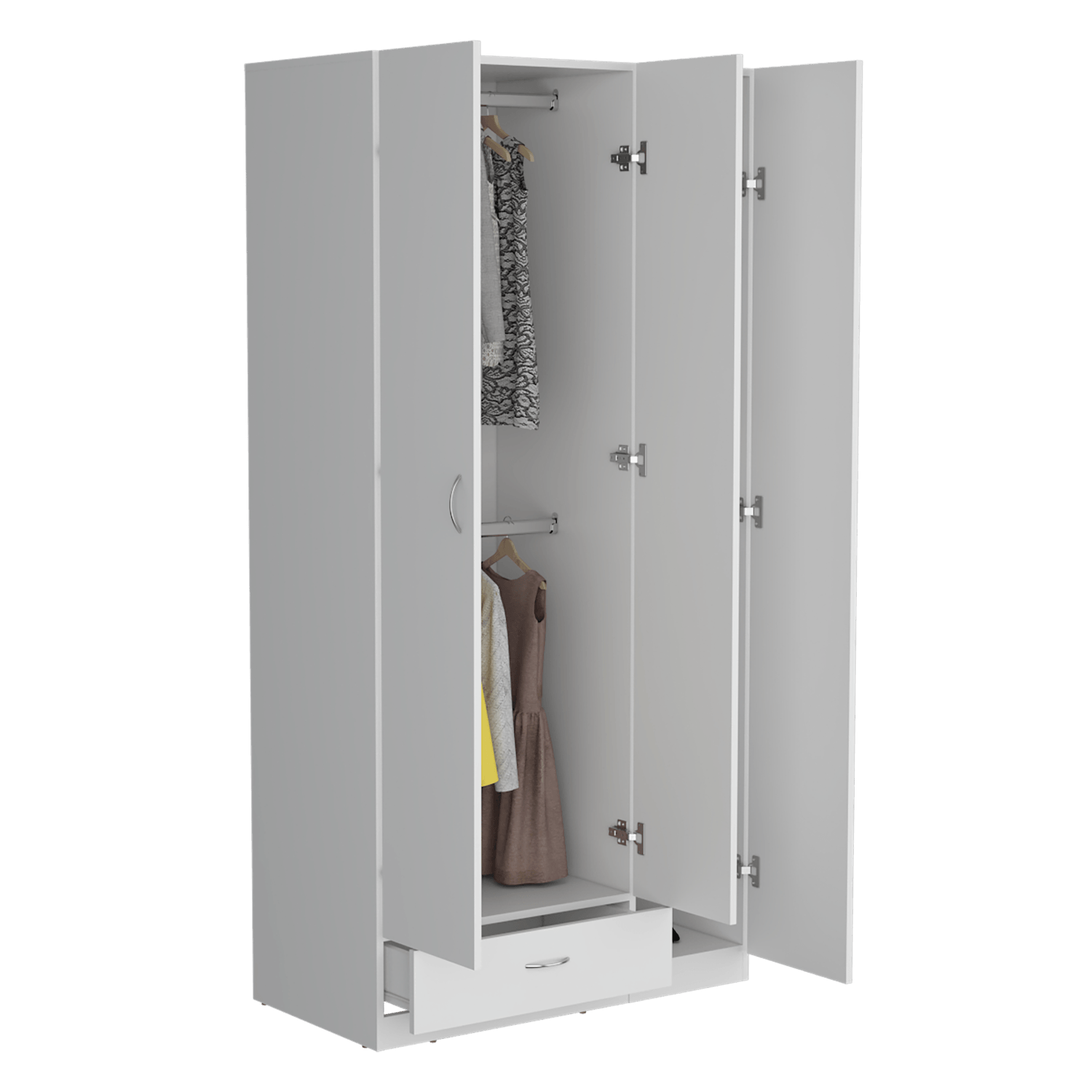 Armario Z 184X90X47 1 Cajon Rta Blanco